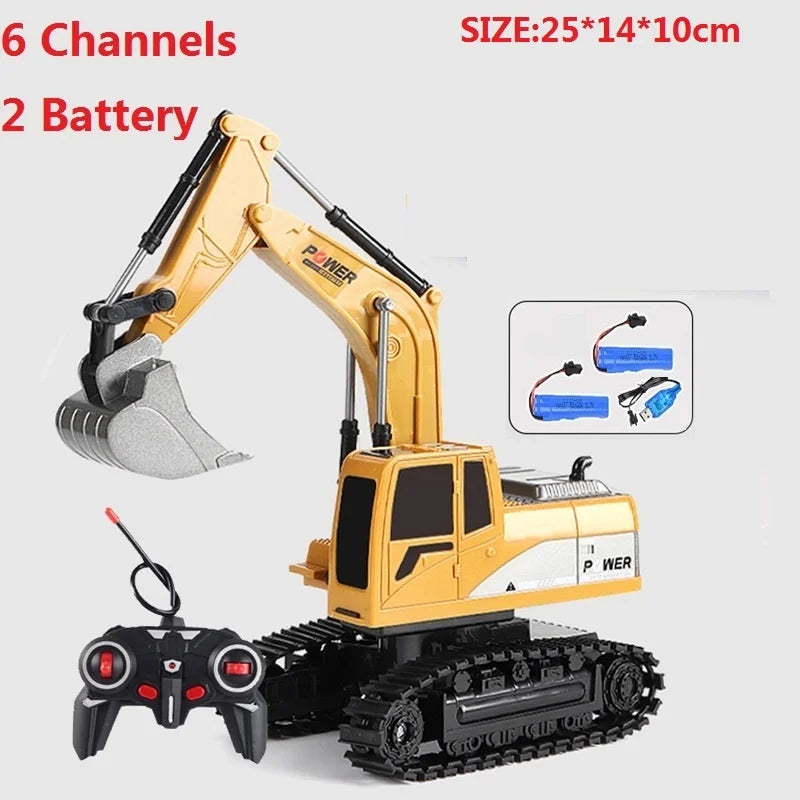 Remote-Control Excavator Toy