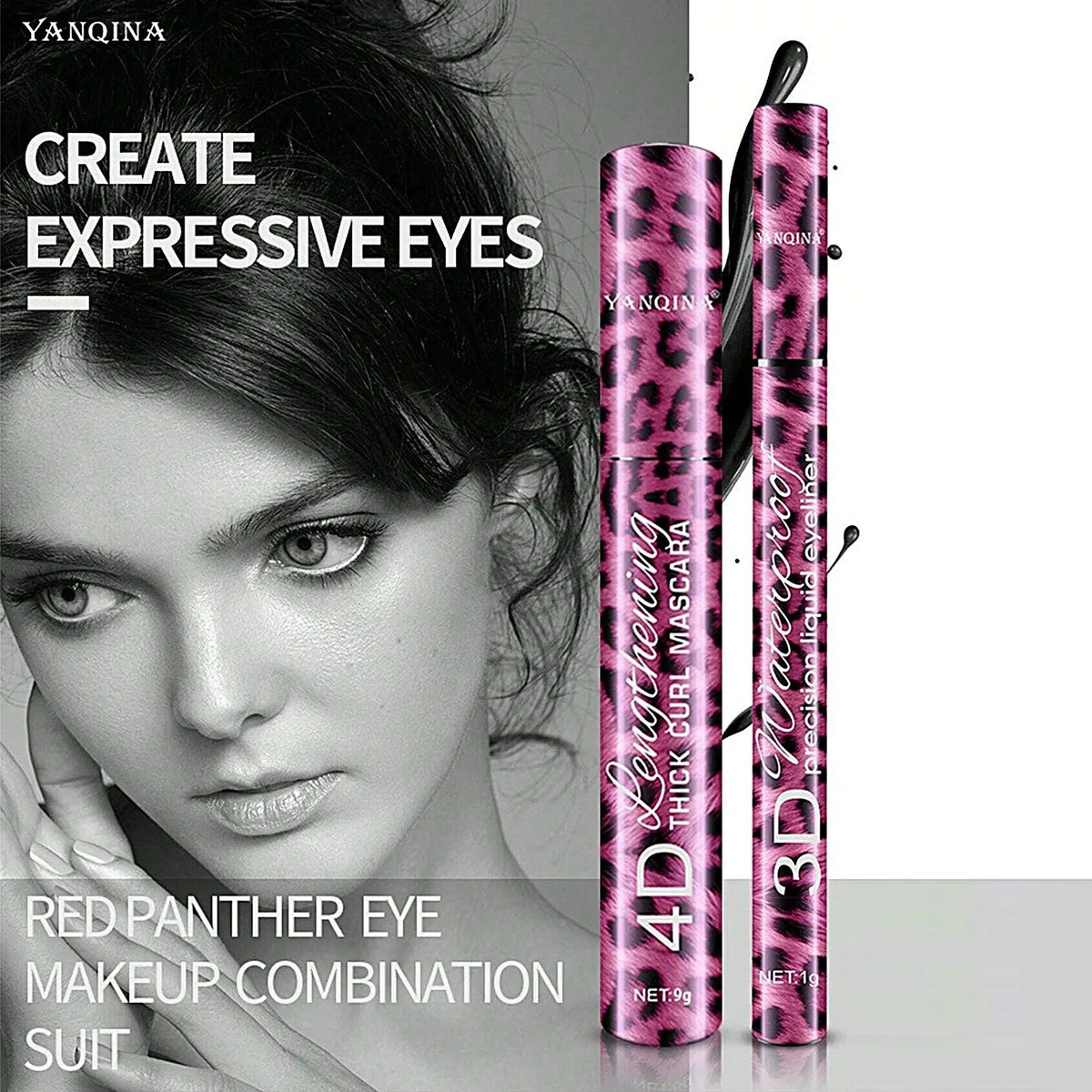 YANQINA Eyeliner and Mascara Set