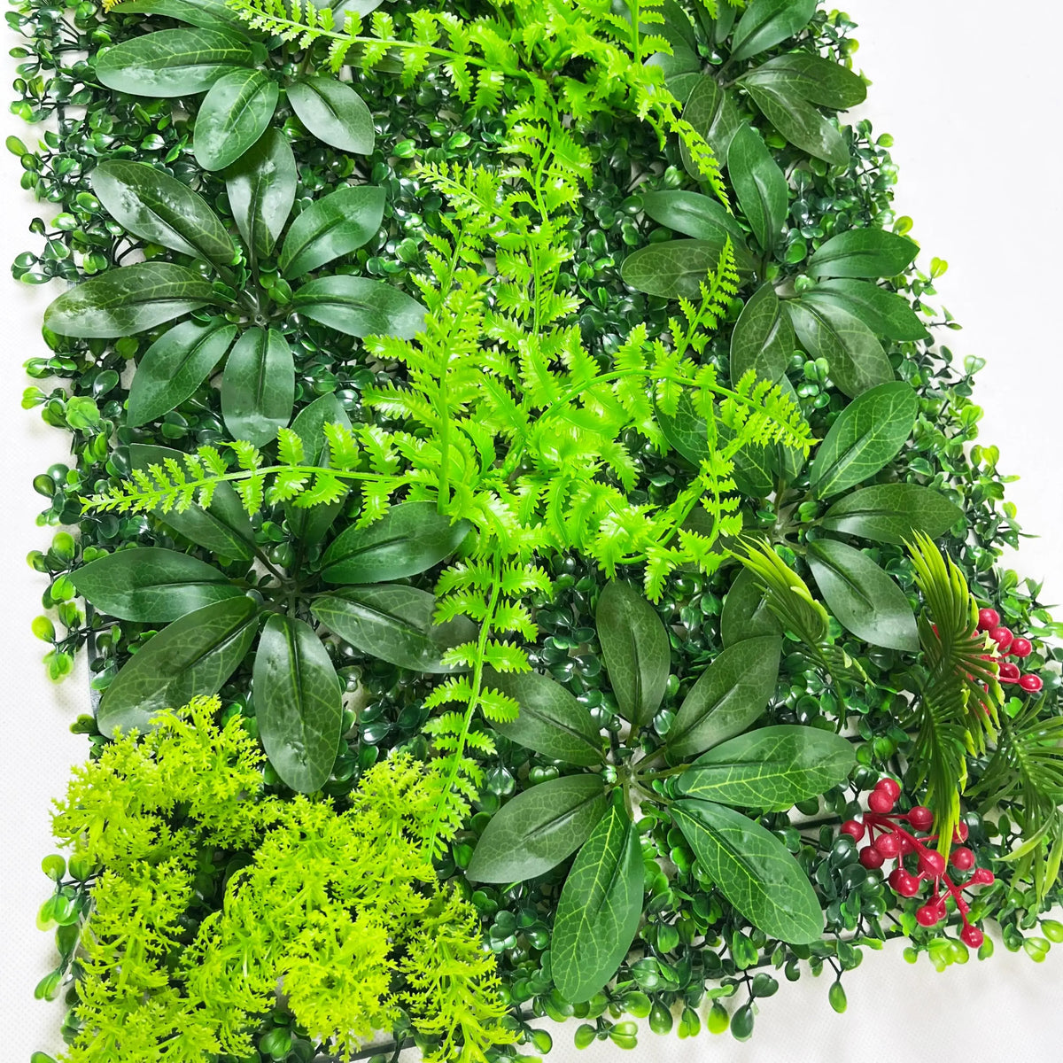 Artificial Boxwood & Flower Privacy Hedge Panel