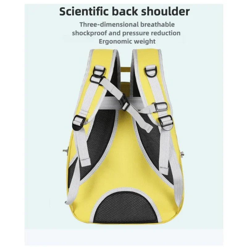 Bird Travel Carrier Cage Clear Backpack to Carry Parakeet Cockatiel Parrot with Metal Tray Wood Perch parrot