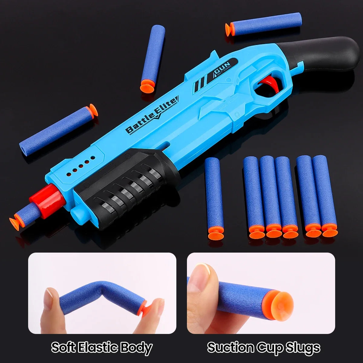 Manual Foam Dart Toy Blaster for Kids