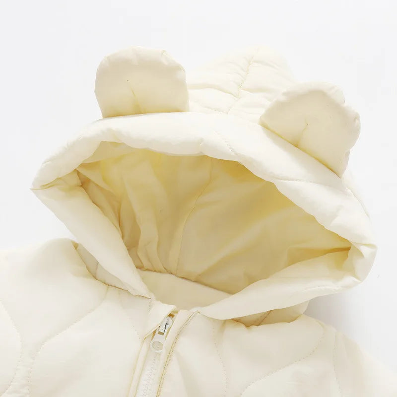 Baby Bear Hooded Winter Romper