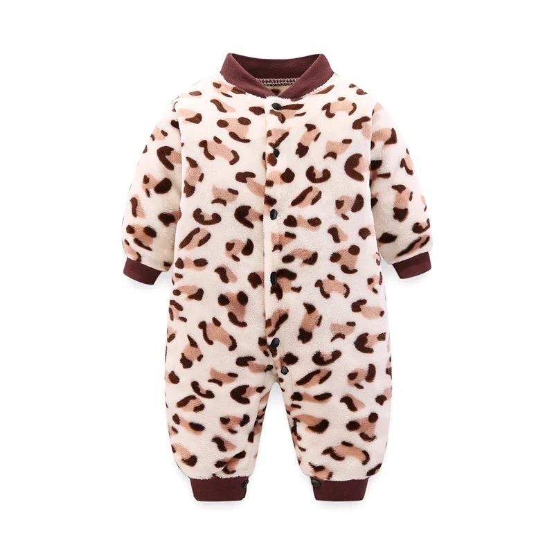 Baby Flannel Romper, 0–18 Months