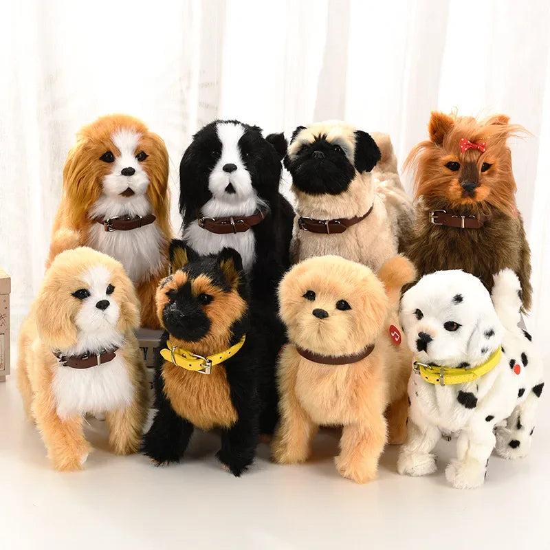 Interactive Walking Plush Dog with Music & Touch Control