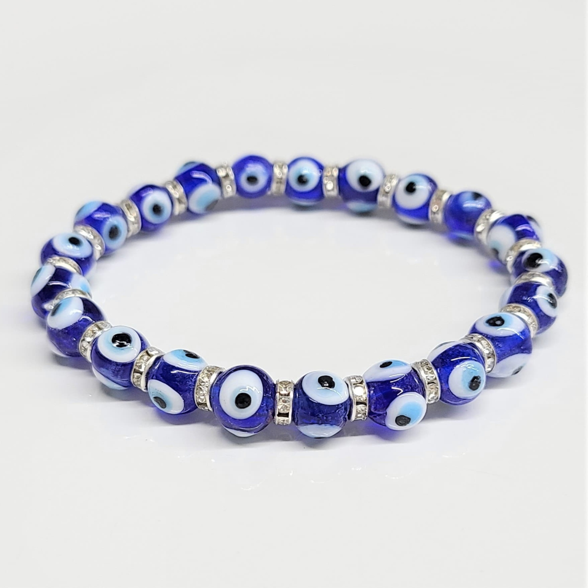 Evil Eye Round Bead Bracelet – God's Watching