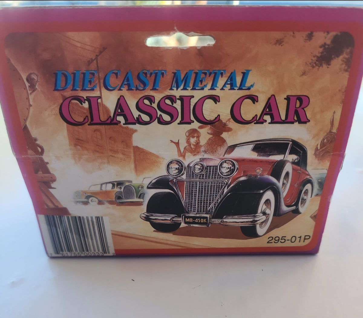 Vintage J.E. Toys Die-Cast Classic Car, 4.5 Inches