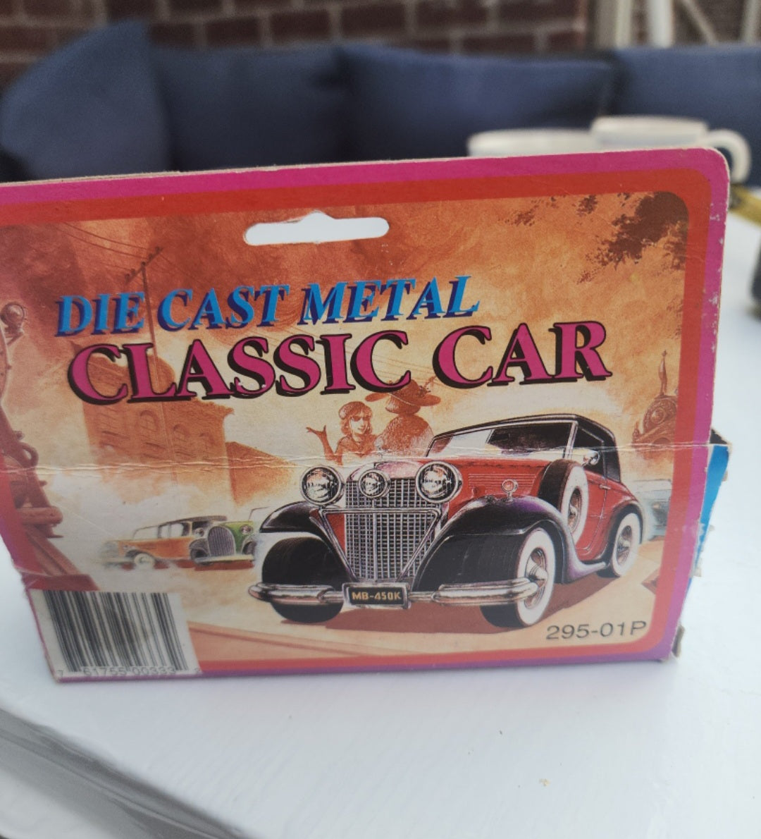 Vintage J.E. Toys Die-Cast Pull-Back Car, 4.5 Inches