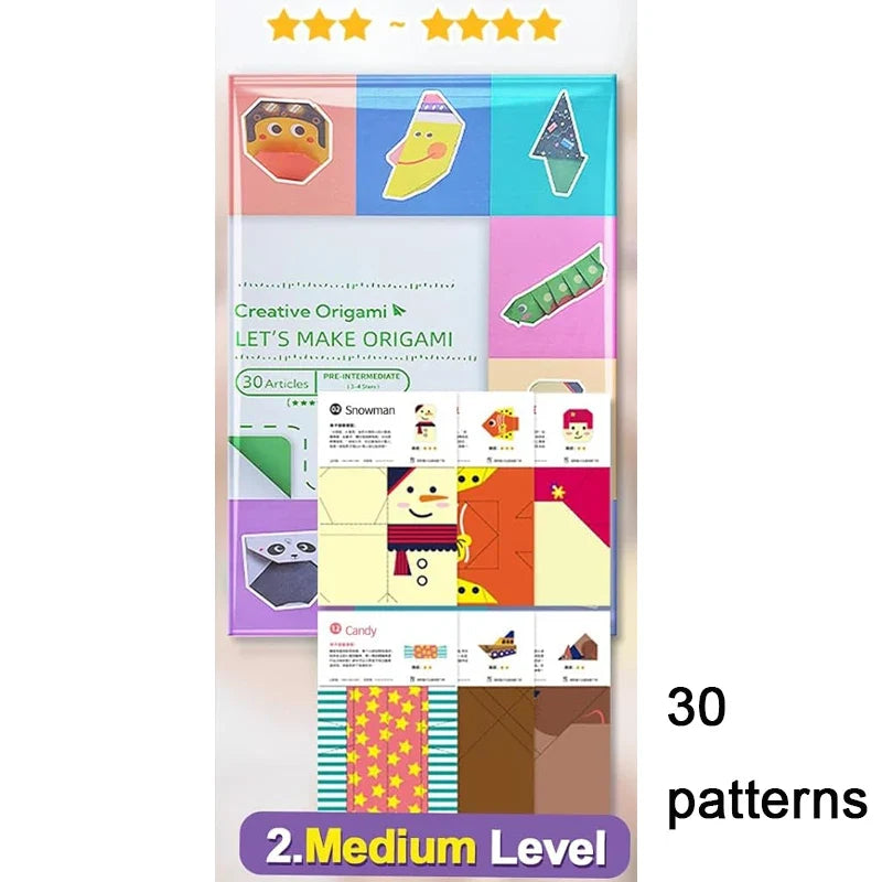 Kids’ Origami Paper Craft Kit, 30/96 Sheets