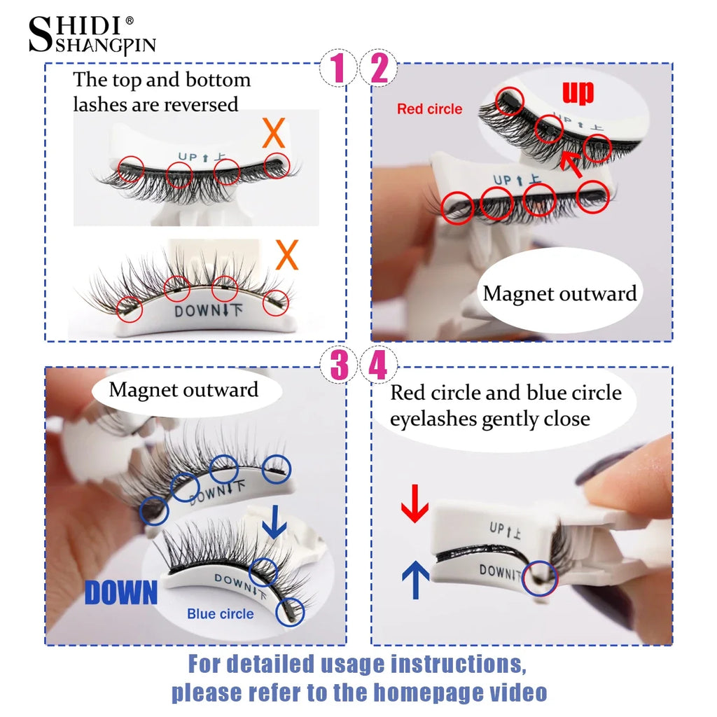 Magnetic False Eyelash Set