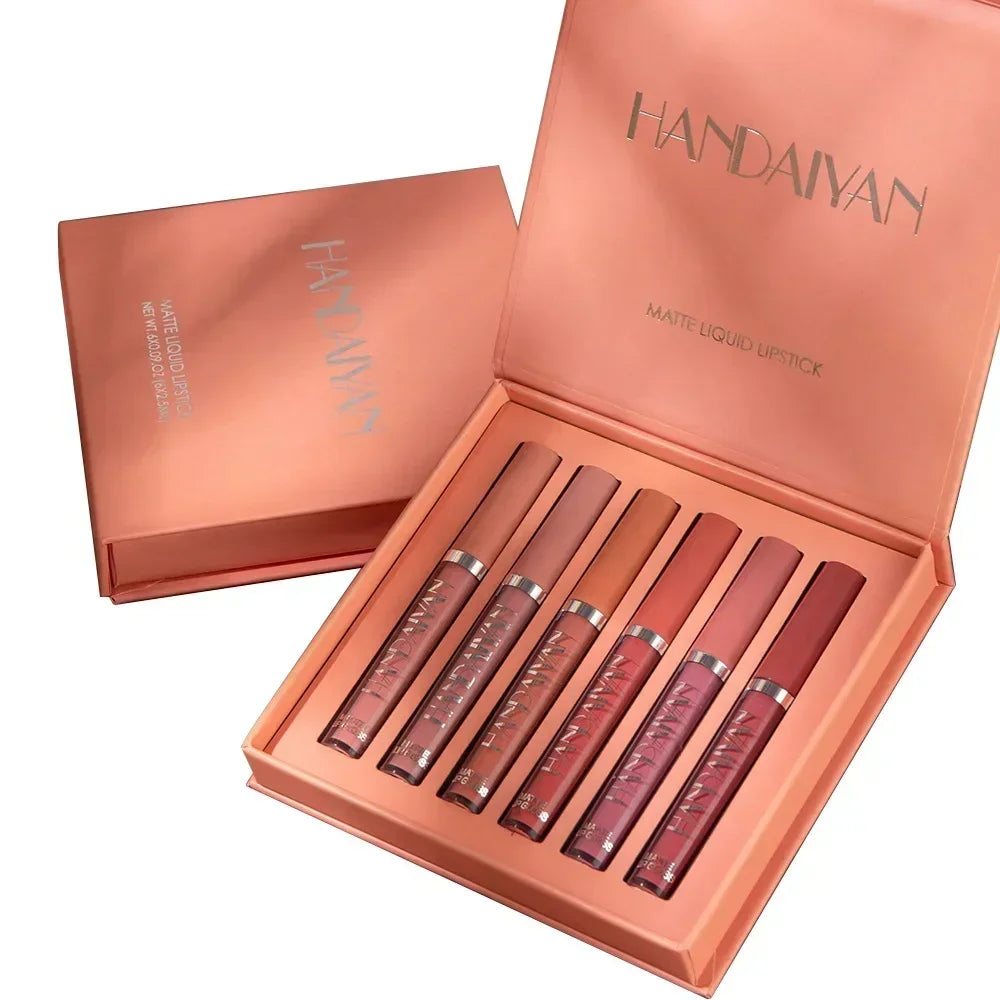 HANDAIYAN Matte Lipstick Set, 6 Pieces