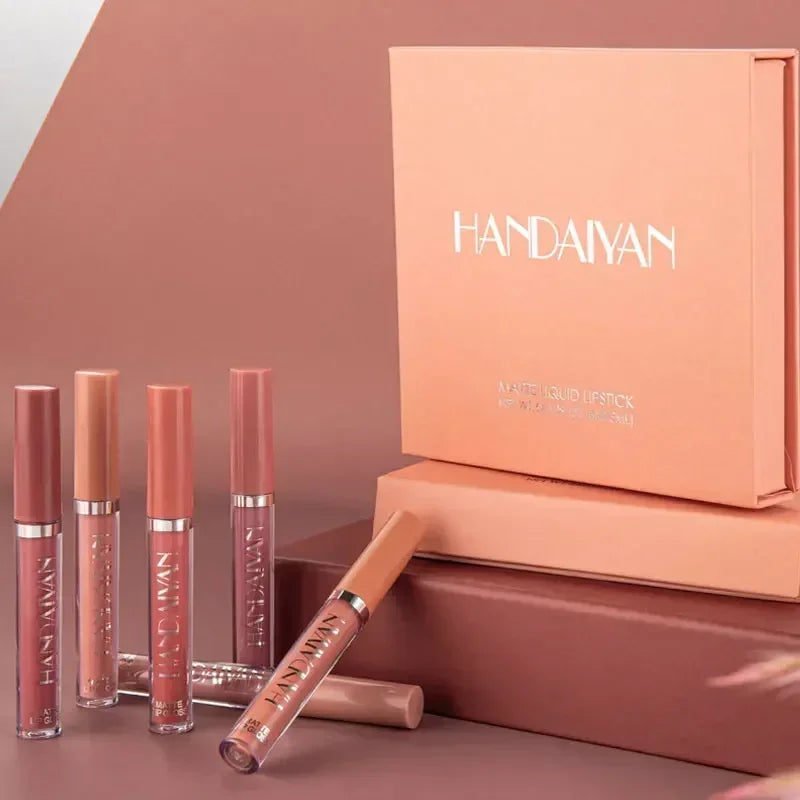 HANDAIYAN Matte Lipstick Set, 6 Pieces