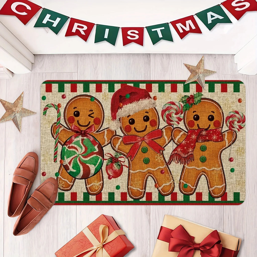 Gingerbread Man Christmas Doormat | Multiple Sizes