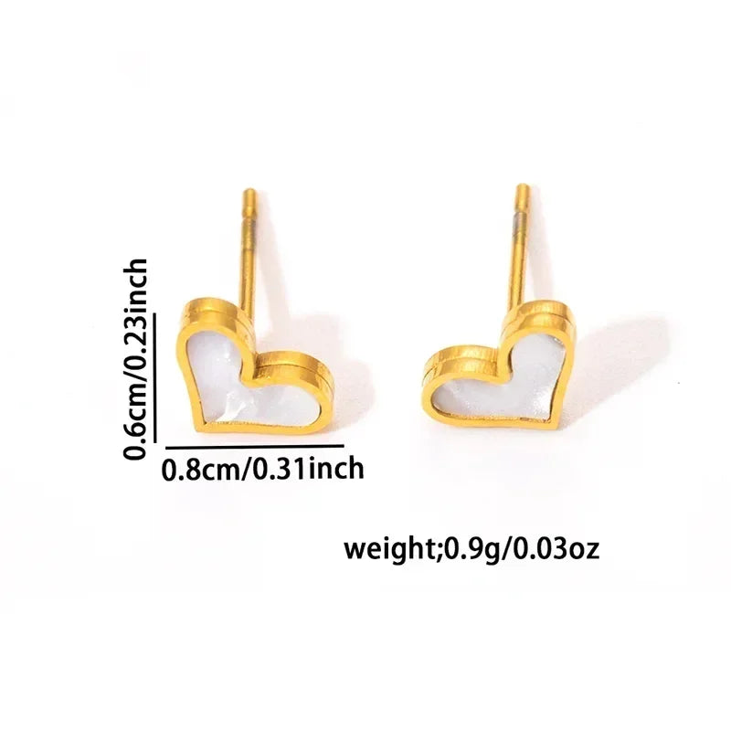 316L Stainless Steel Heart & Shell Jewelry