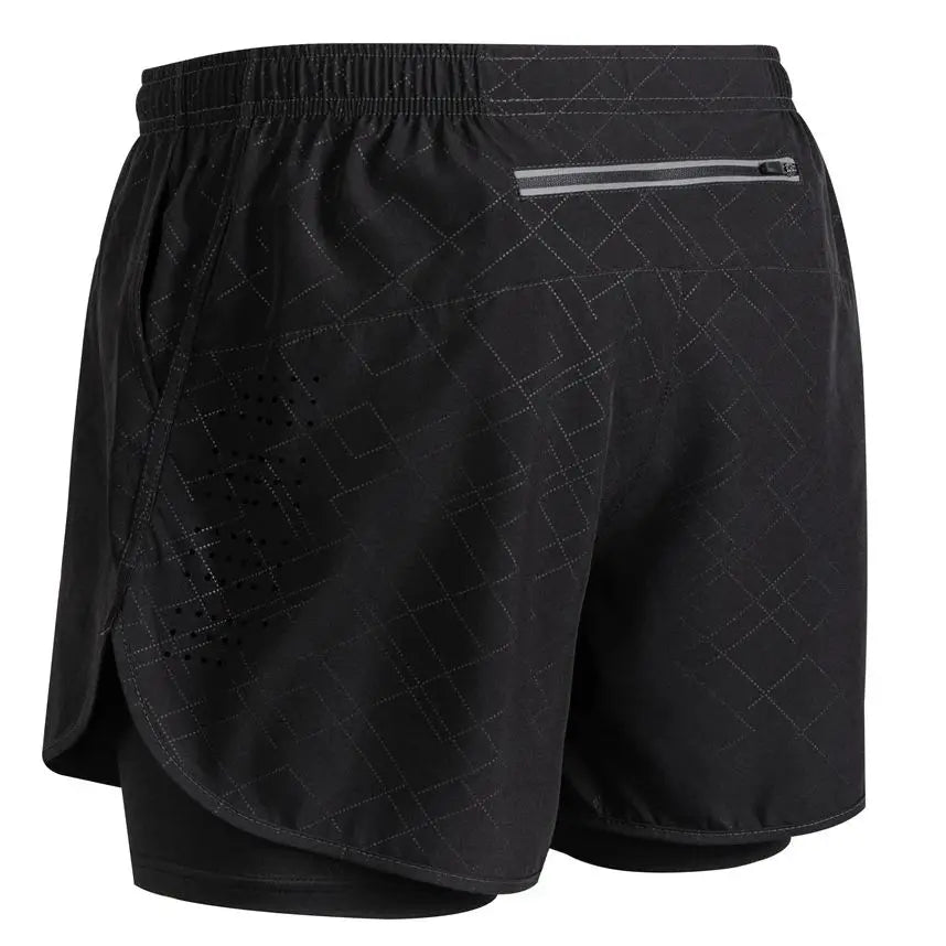 Men's Reflective 2-in-1 Running Shorts