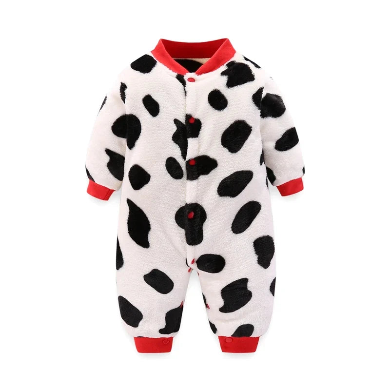 Baby Flannel Romper, 0–18 Months
