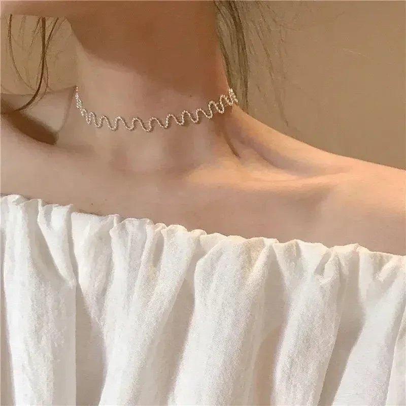 Square Pink Zircon Pendant Necklace