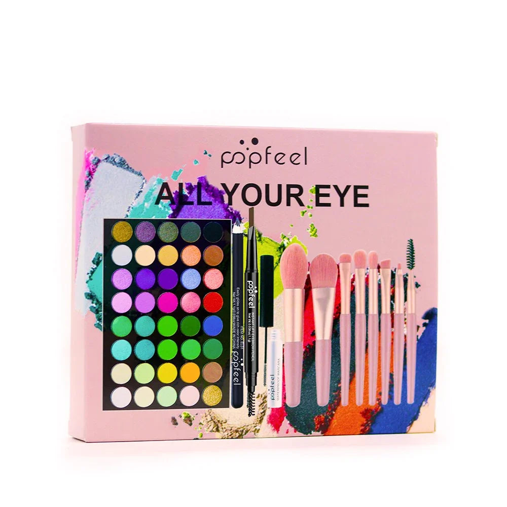 POPFEEL Eye Makeup Set with 40-Color Eyeshadow Palette