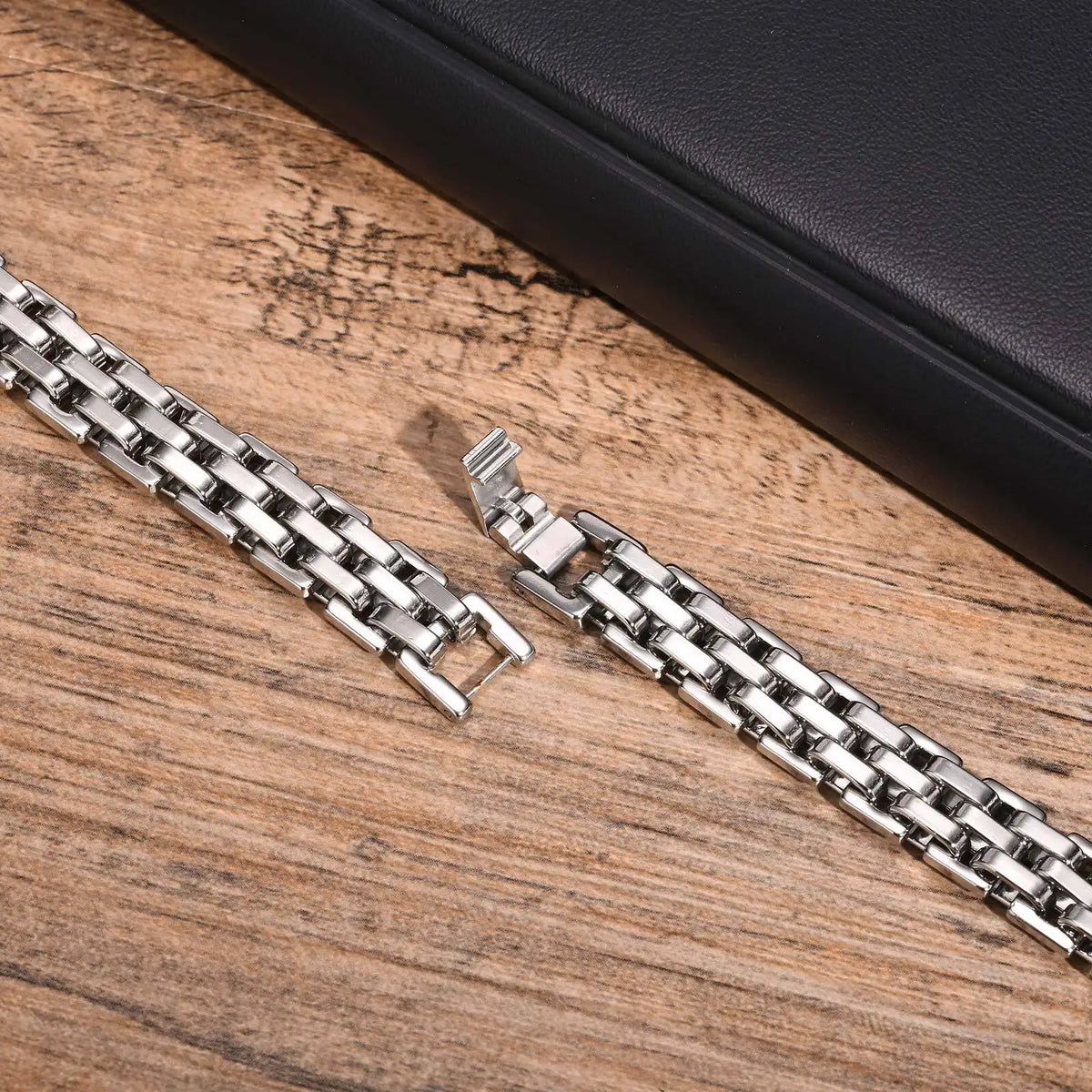 Men's Chunky Stainless Steel Link Bracelet