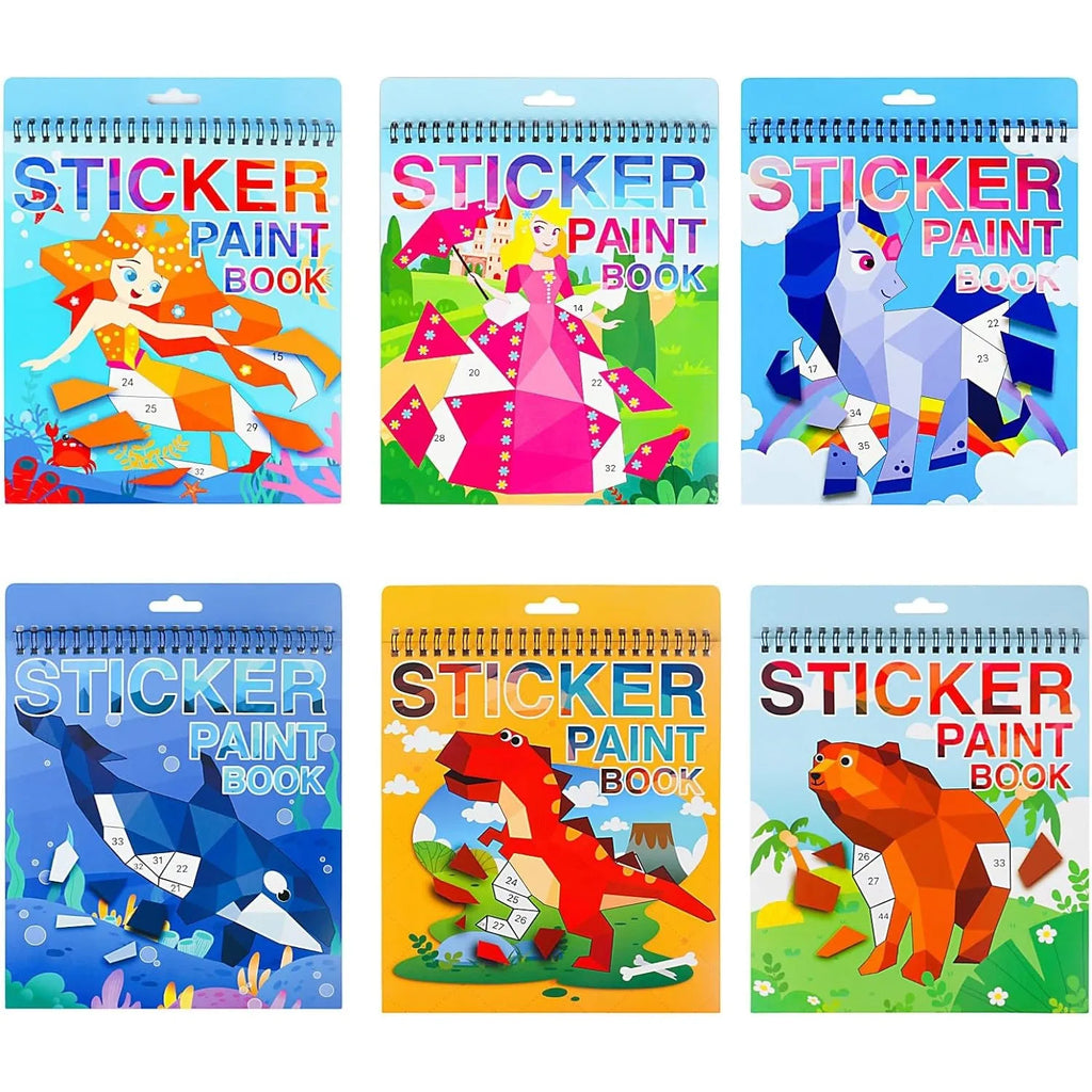 Sticker-by-Number Craft Book for Kids