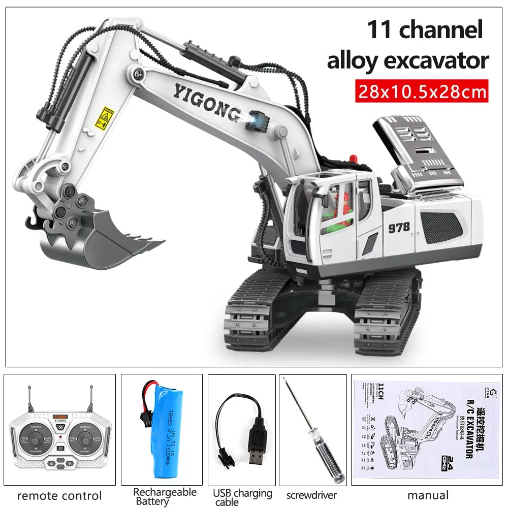 Remote-Control Excavator Toy