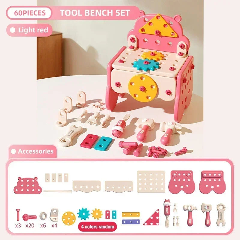 Kids’ Pretend Tool Set with Battery Drill & Toolbox