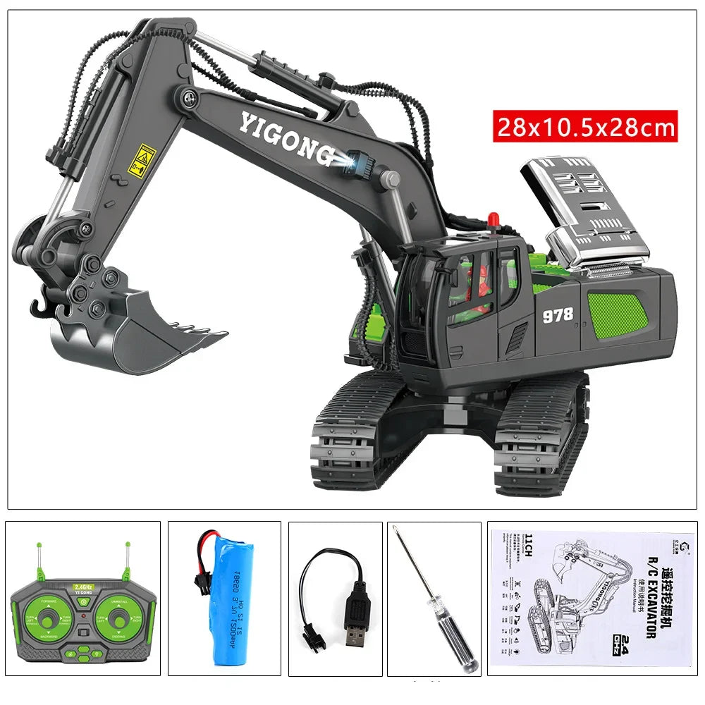 Remote-Control Excavator Toy