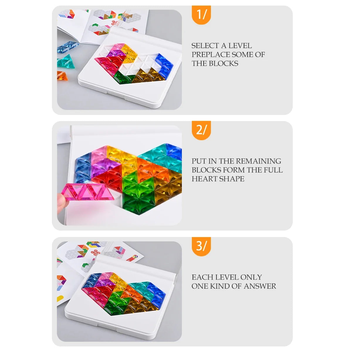 Colorful Logic & Shape Puzzle Tabletop Game