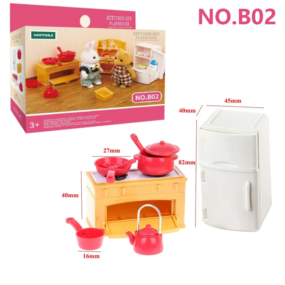 1:12 Miniature Dollhouse Furniture & Accessories