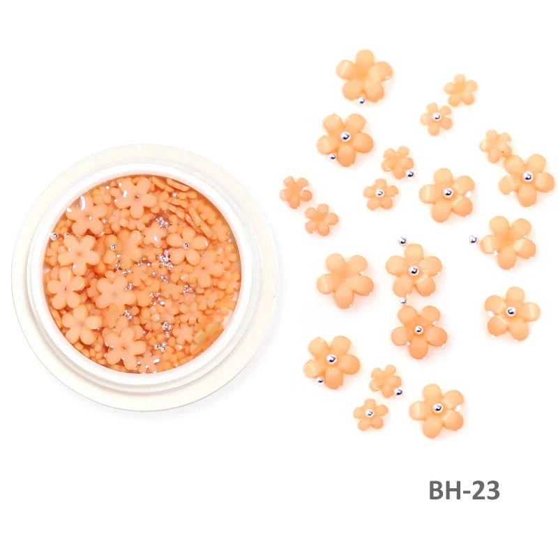 Acrylic Flower Nail Art Decorations, 5 g