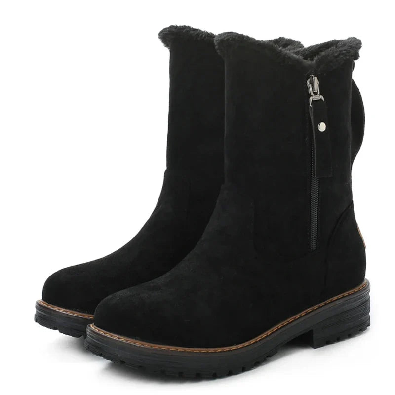 Women’s Fur-Lined Mid-Calf Winter Boots