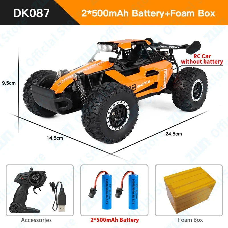 ZWN 2WD Off-Road RC Car with LED Light, 1:16/1:20