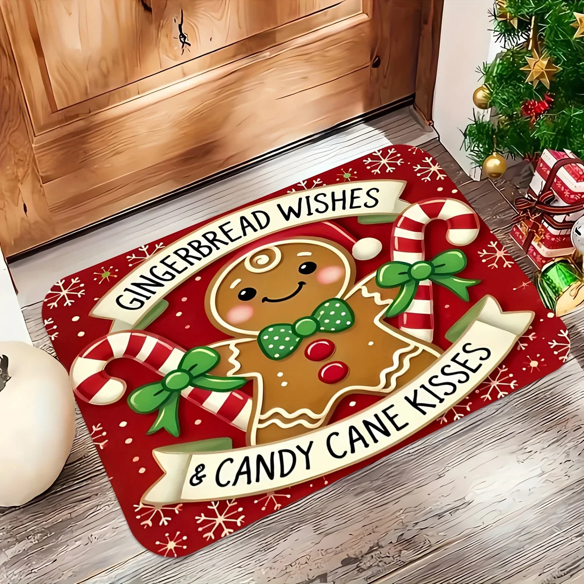 Gingerbread Man Christmas Doormat | Multiple Sizes