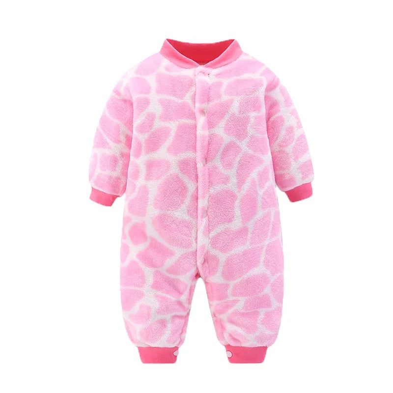 Baby Flannel Romper, 0–18 Months