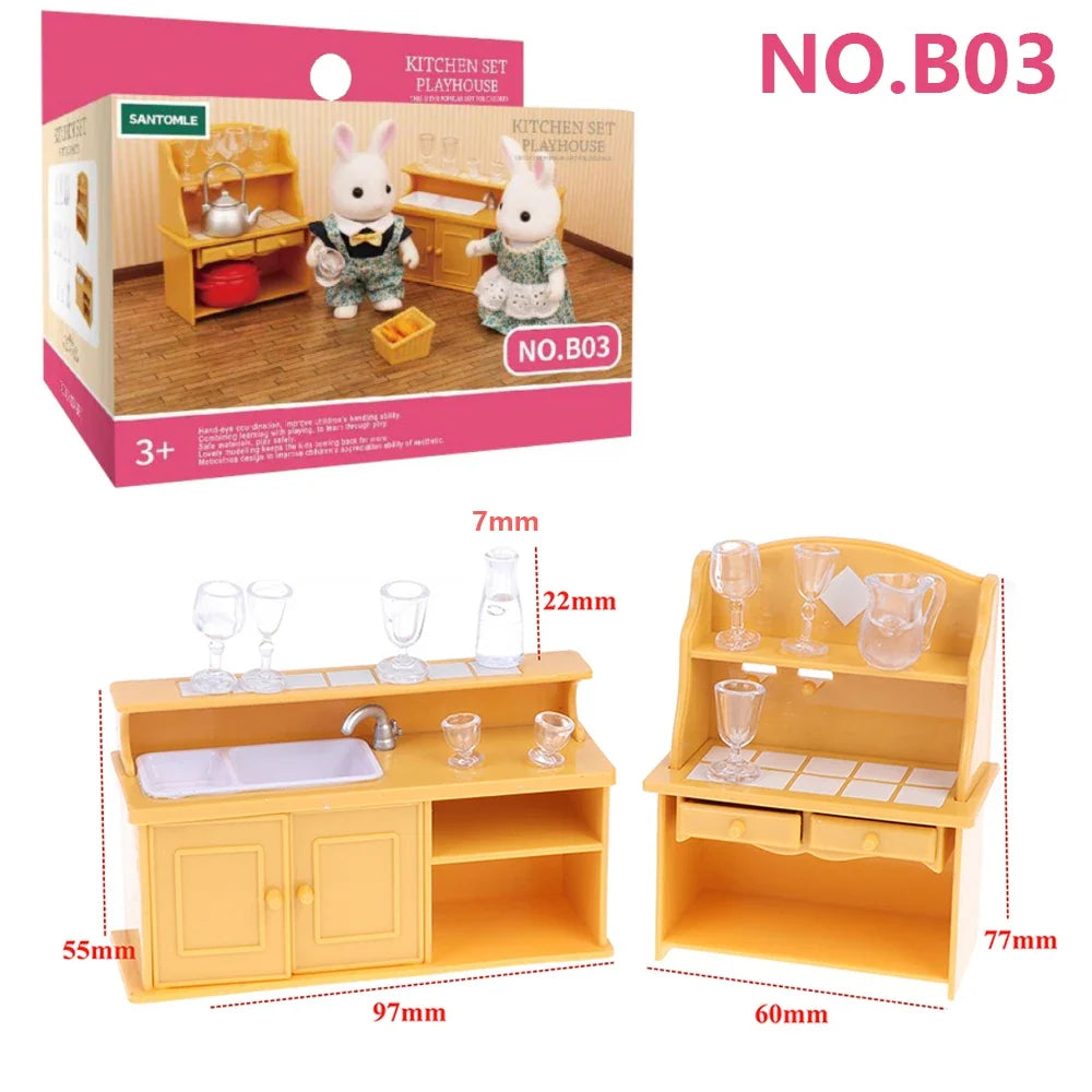 1:12 Miniature Dollhouse Furniture & Accessories
