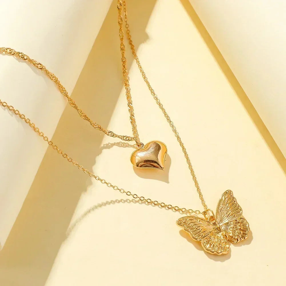 Square Pink Zircon Pendant Necklace