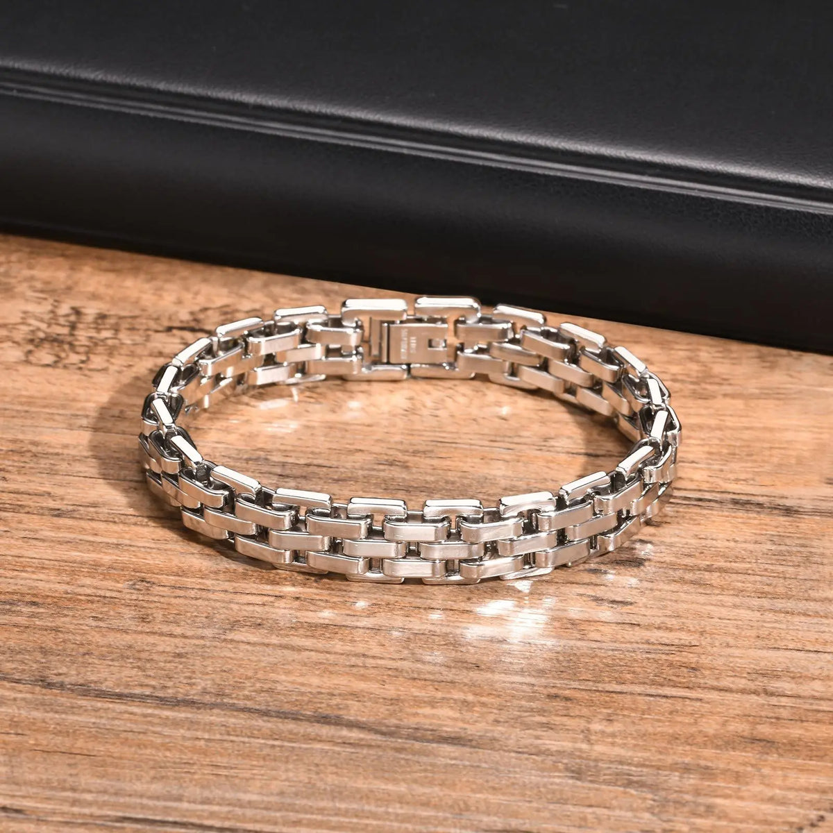 Men's Chunky Stainless Steel Link Bracelet
