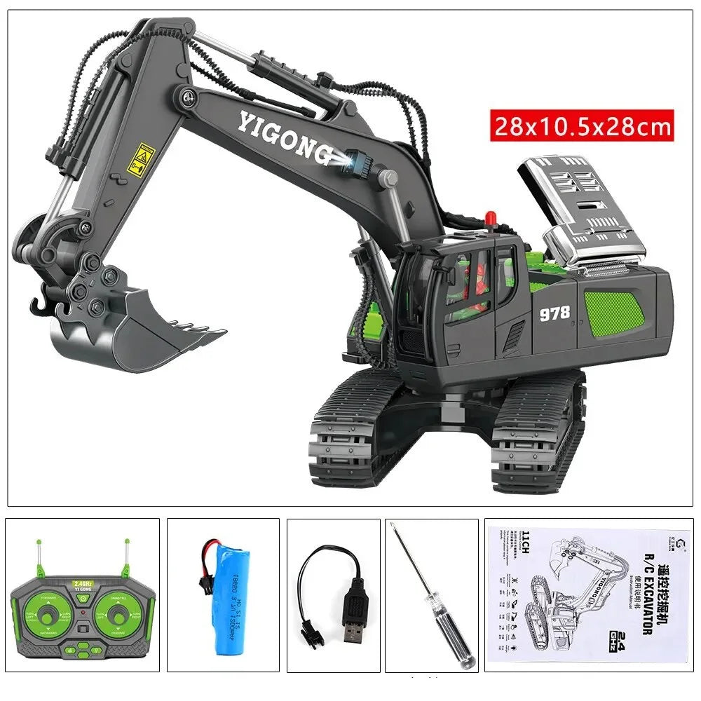 Remote-Control Excavator Toy