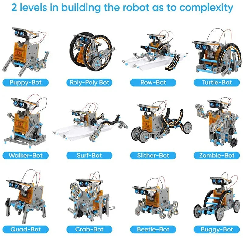 12-in-1 Solar Robot Science Building Kit