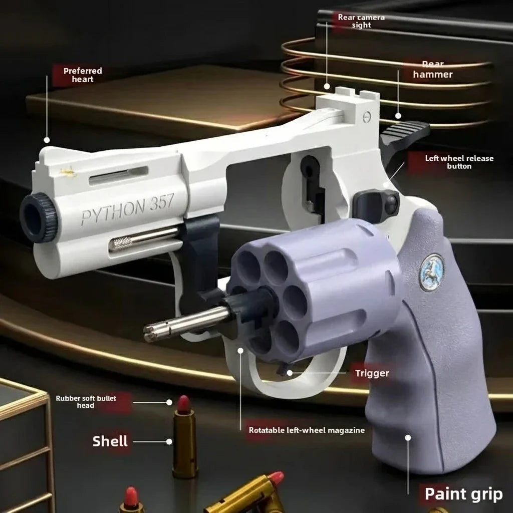 ZP5 Revolver-Style Soft Projectile Toy Blaster
