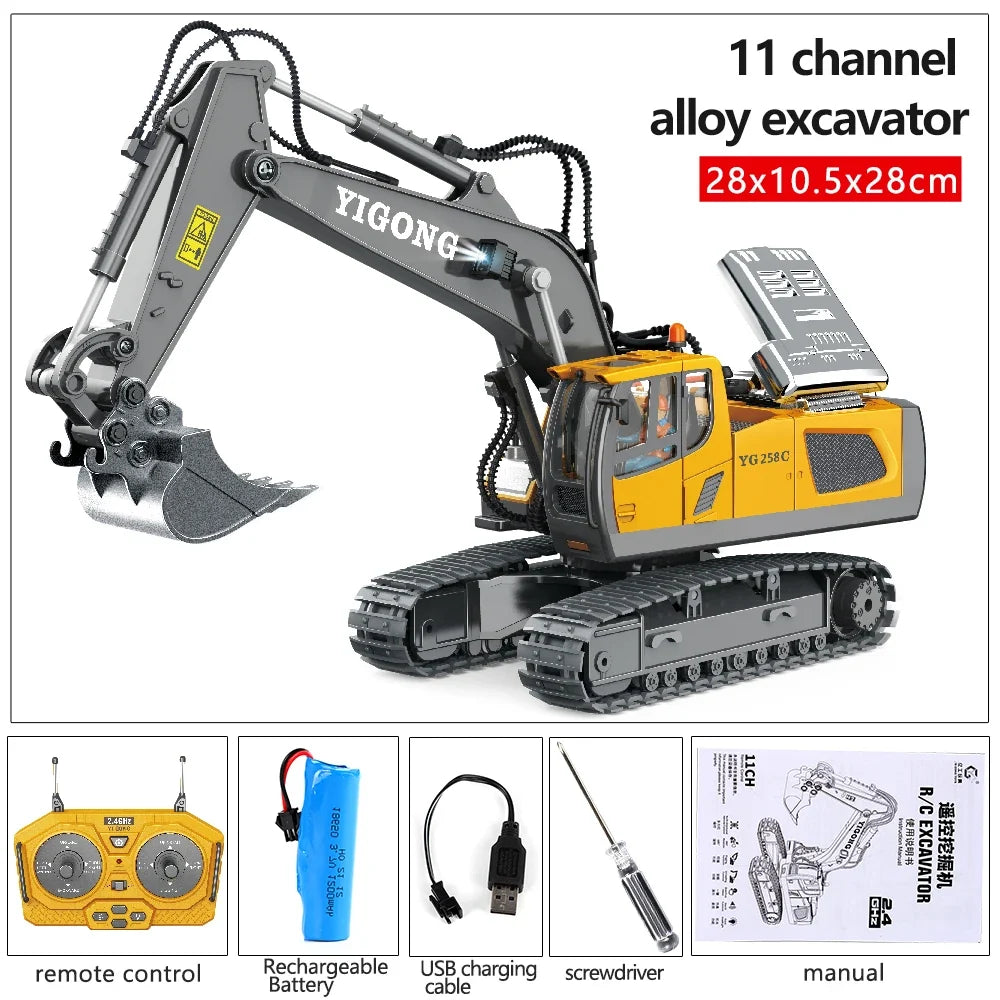 Remote-Control Excavator Toy