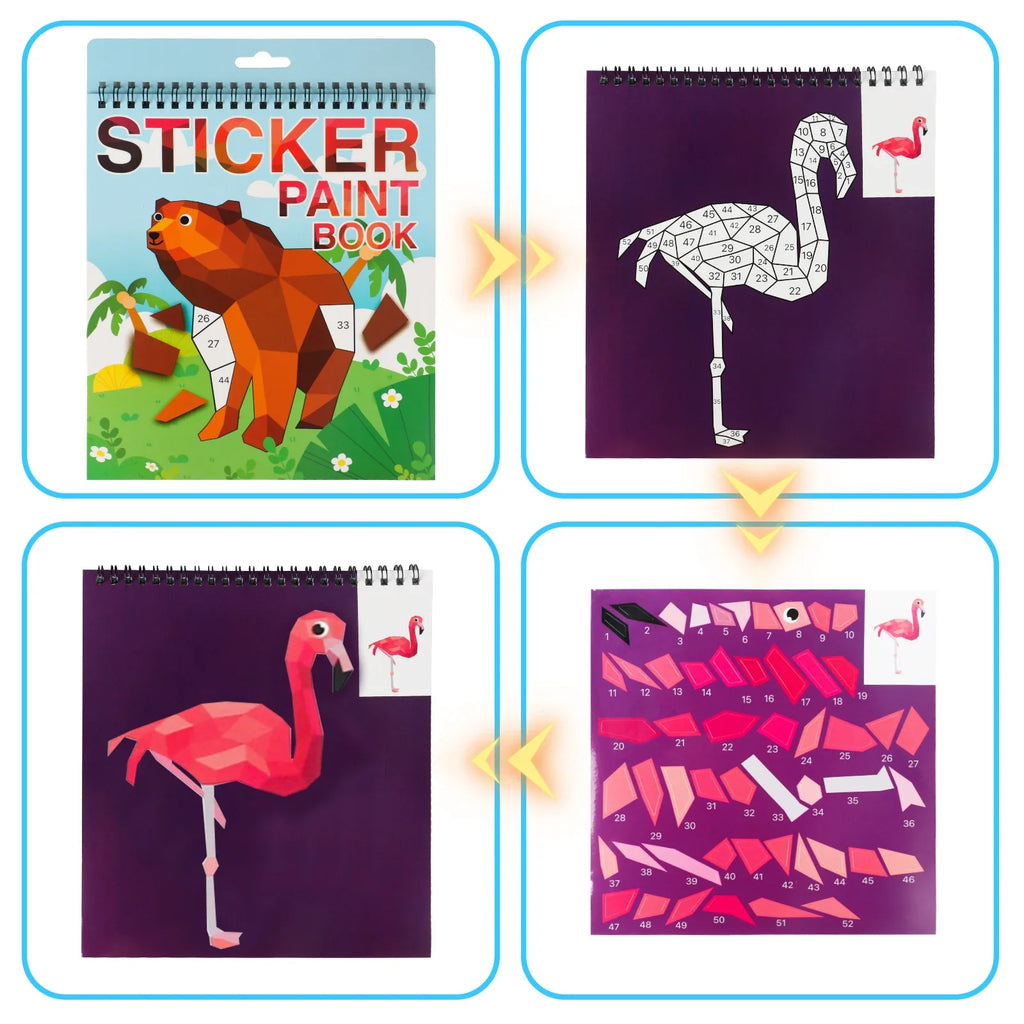 Sticker-by-Number Craft Book for Kids