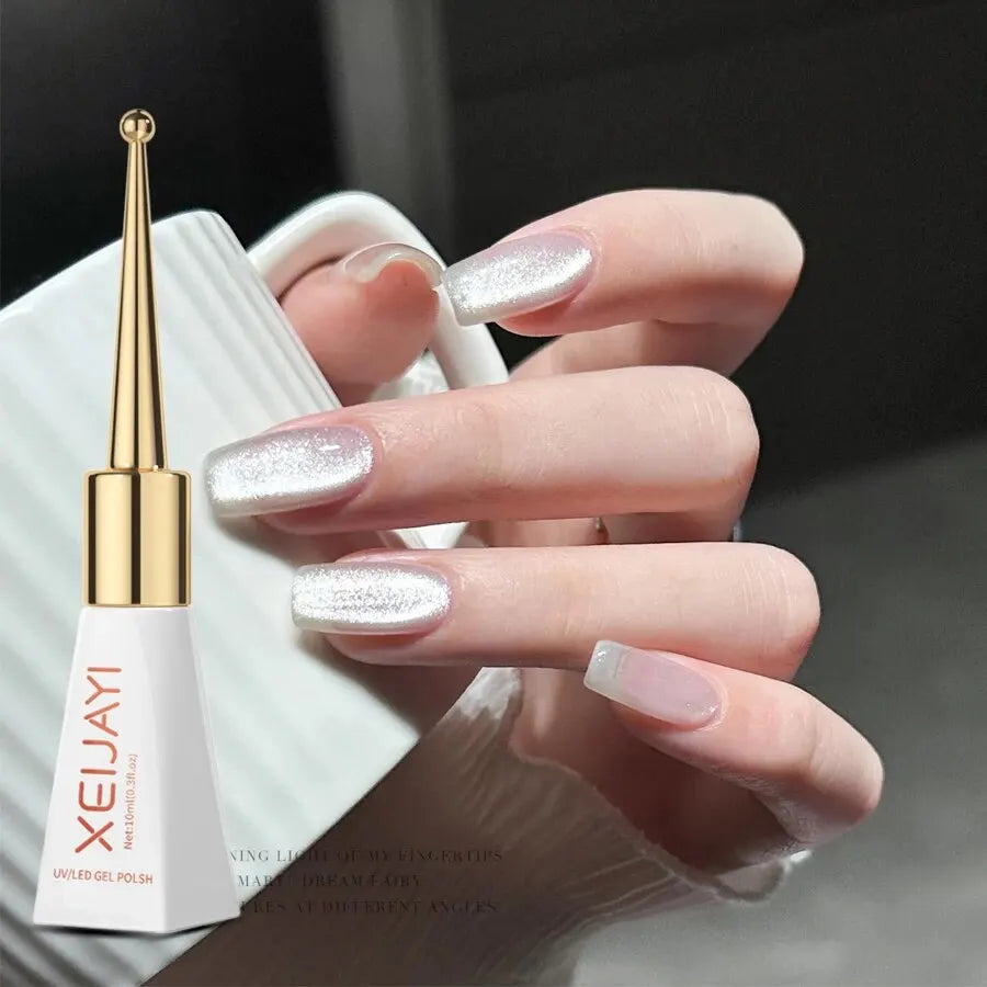 Holographic Cat-Eye Gel Nail Polish, 10 mL