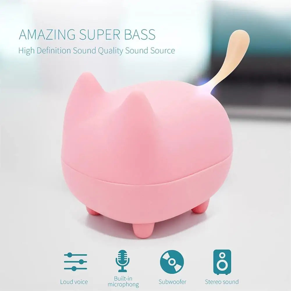 Mini Cat Portable Wireless Bluetooth Speaker
