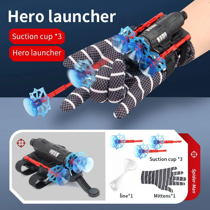 Superhero Spider Glove Wrist Launcher Toy Set