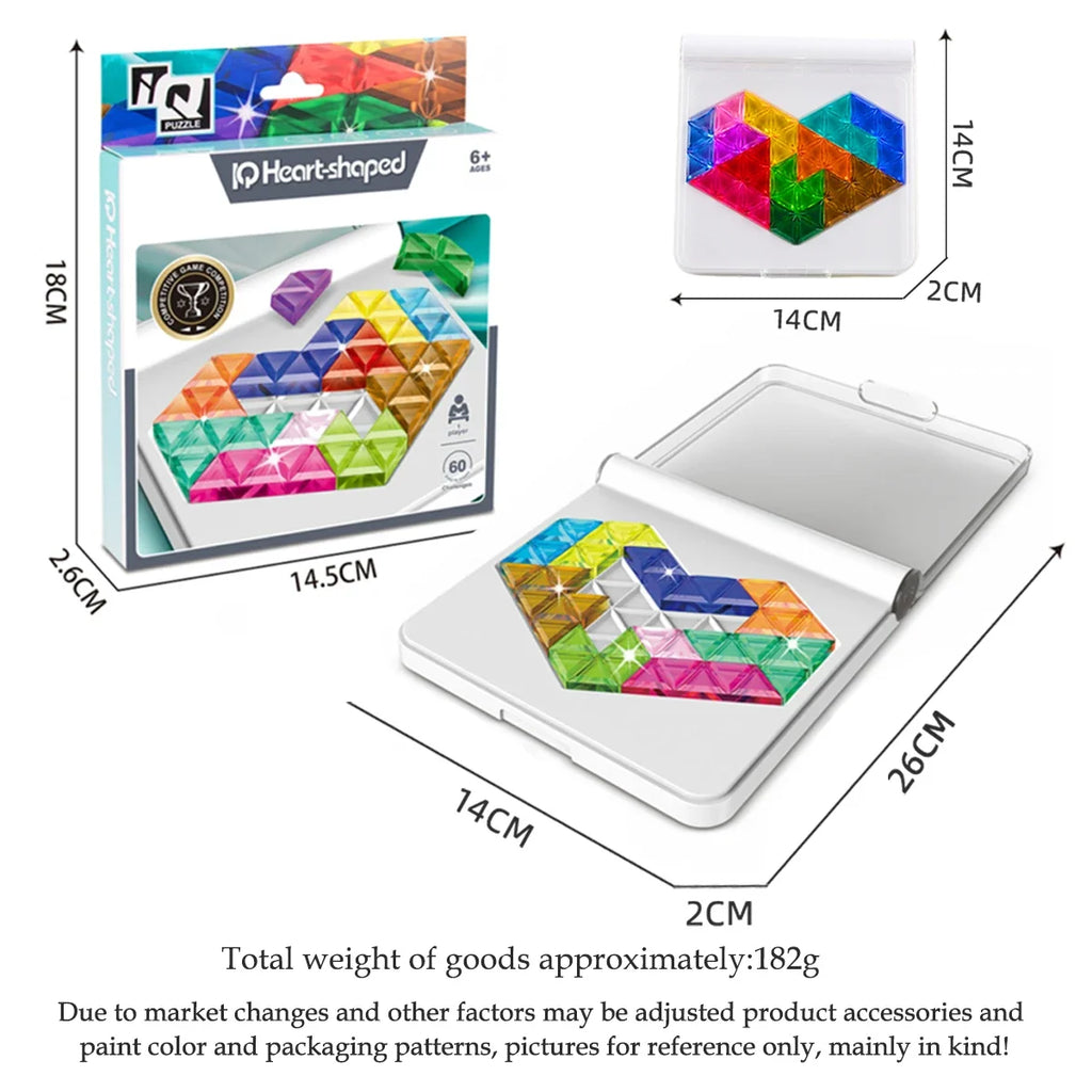 Colorful Logic & Shape Puzzle Tabletop Game