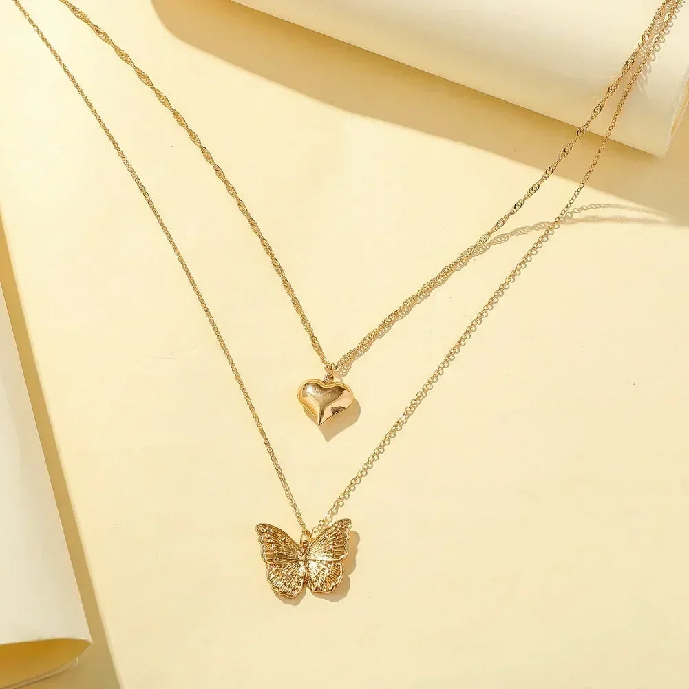 Square Pink Zircon Pendant Necklace
