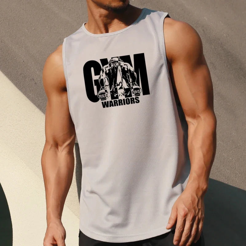Men's Quick-Dry Mesh Athletic Tank Top