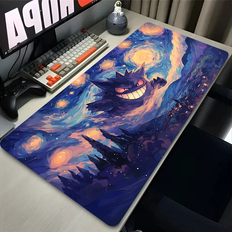 Gengar Purple Gaming Mouse Pad & Large Desk Mat