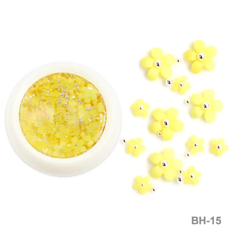 Acrylic Flower Nail Art Decorations, 5 g