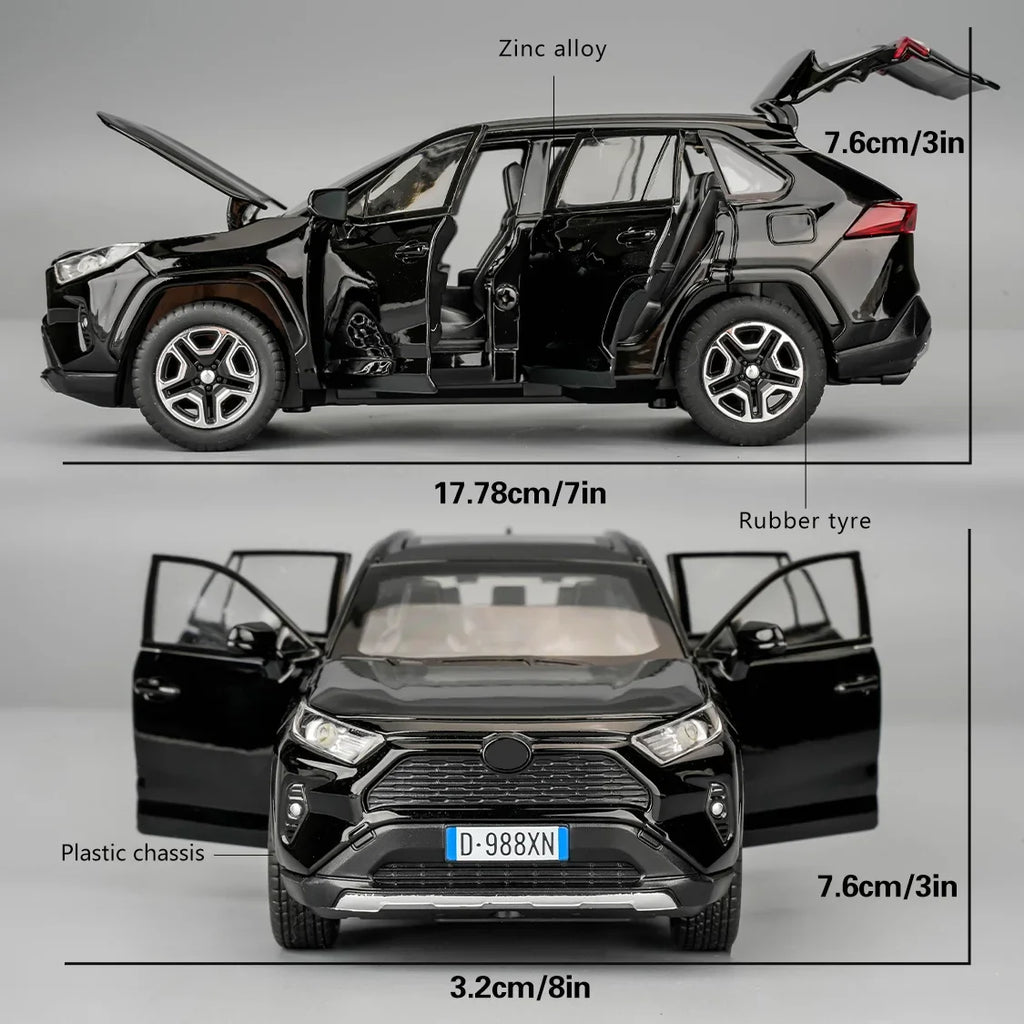 RAV4 Alloy Die-Cast Toy Car with Lights & Sound